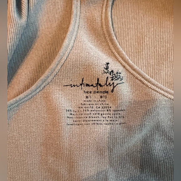 Free People Hayley Racerback Brami – Grey, Size Medium - Picture 6 of 6